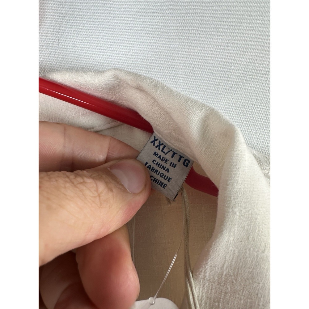 NWT Tommy Bahama Shirt Men's 2XL Isle Be There Silk Camp Hawaii Embroidered $168 - Picture 7 of 9